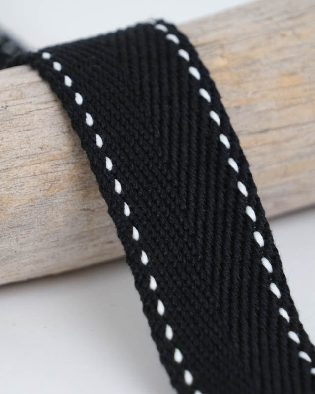 Sangle Points 30MM Noir - Maison Klem